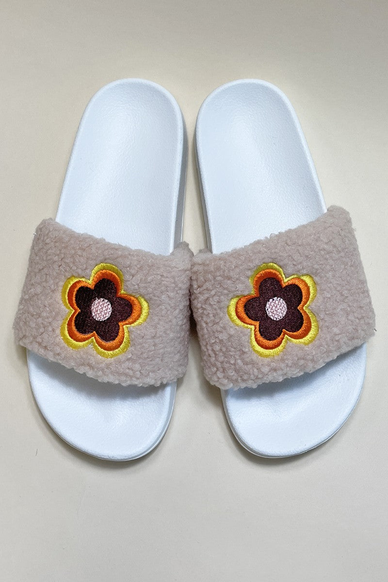 Cozy Sherpa Slides
