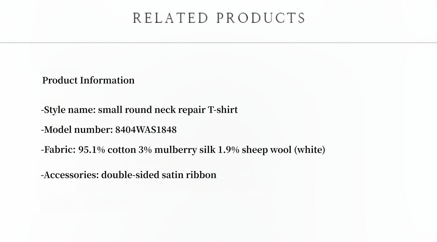 LINDIS Classic Short Sleeve T-Shirt – Wool & Mulberry Silk Blend