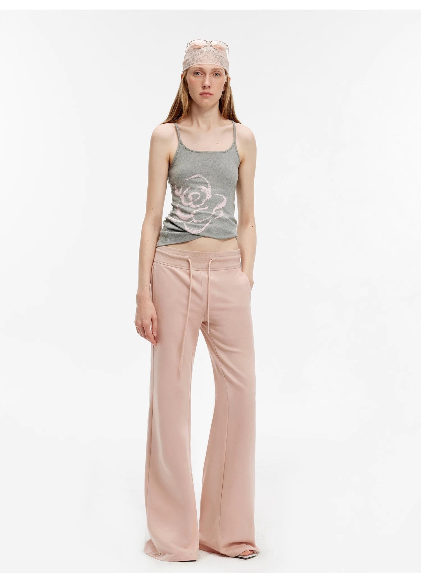 High Street Air-Spun Cotton Flared Pants