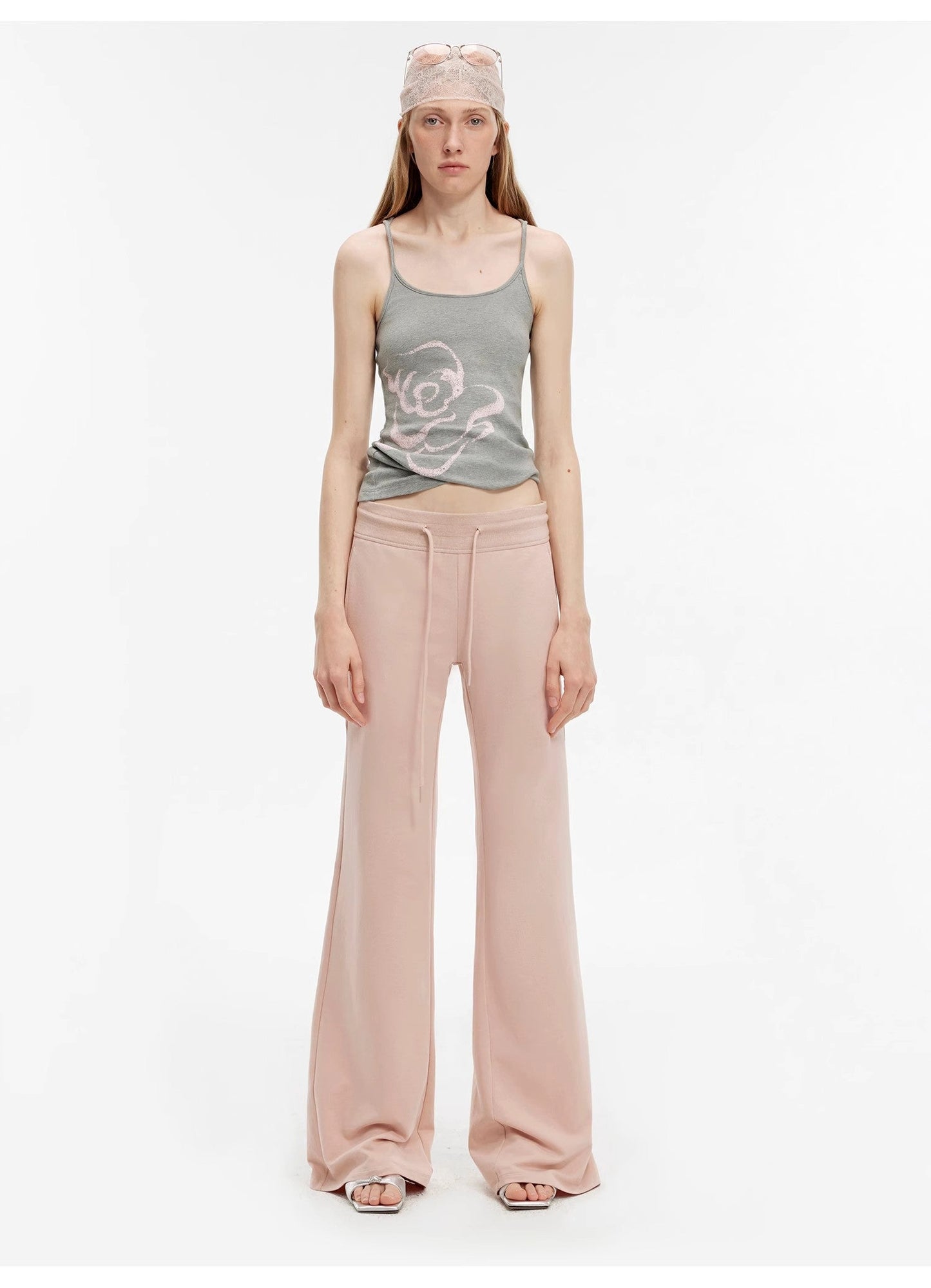 High Street Air-Spun Cotton Flared Pants