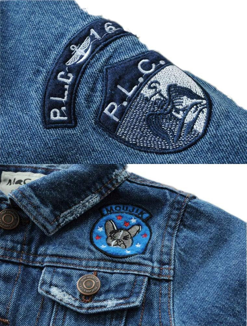 Kids’ Hooded Denim Jacket – Zipper Coat for Boys & Girls