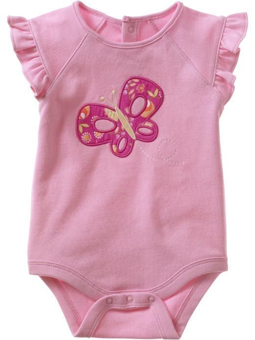 Pink Butterfly Cotton Bodysuit Dress