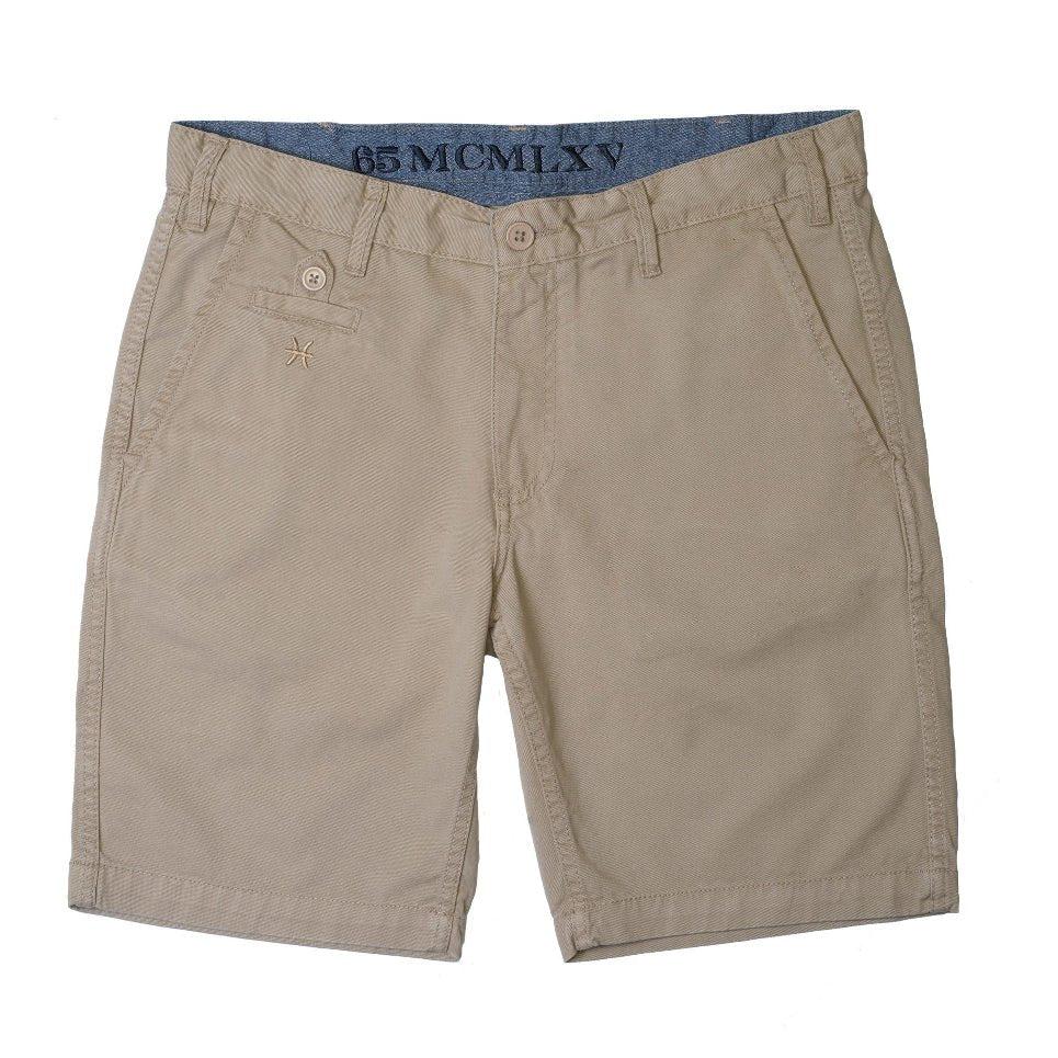 Men’s Khaki Chino Shorts – 65 McMLXV