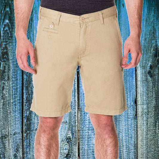 Men’s Khaki Chino Shorts – 65 McMLXV