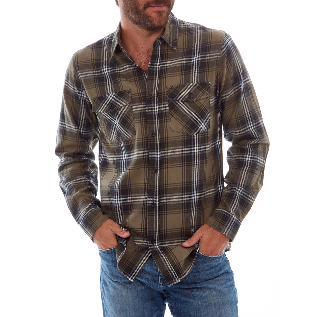 Dennis Plaid Flannel Button-Up