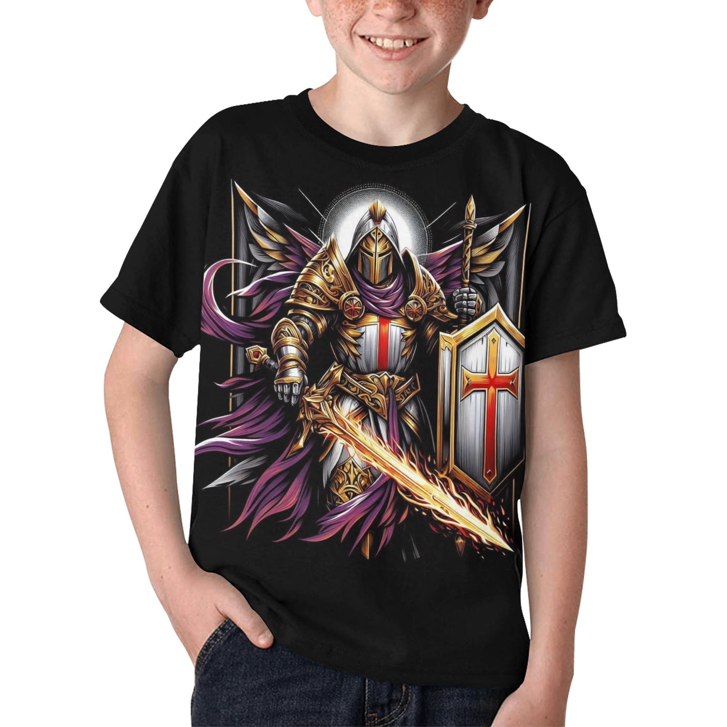 Kids Bold Templar Warrior T-Shirt