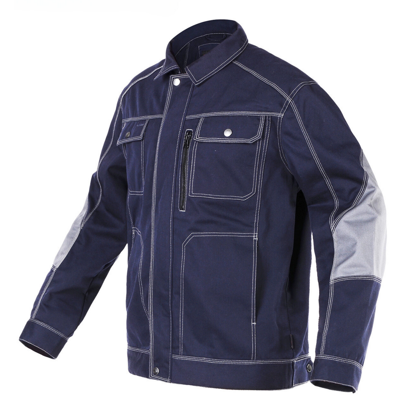 Bauskydd Utility Cargo Work Jacket with Zip Chest Pocket [B212]