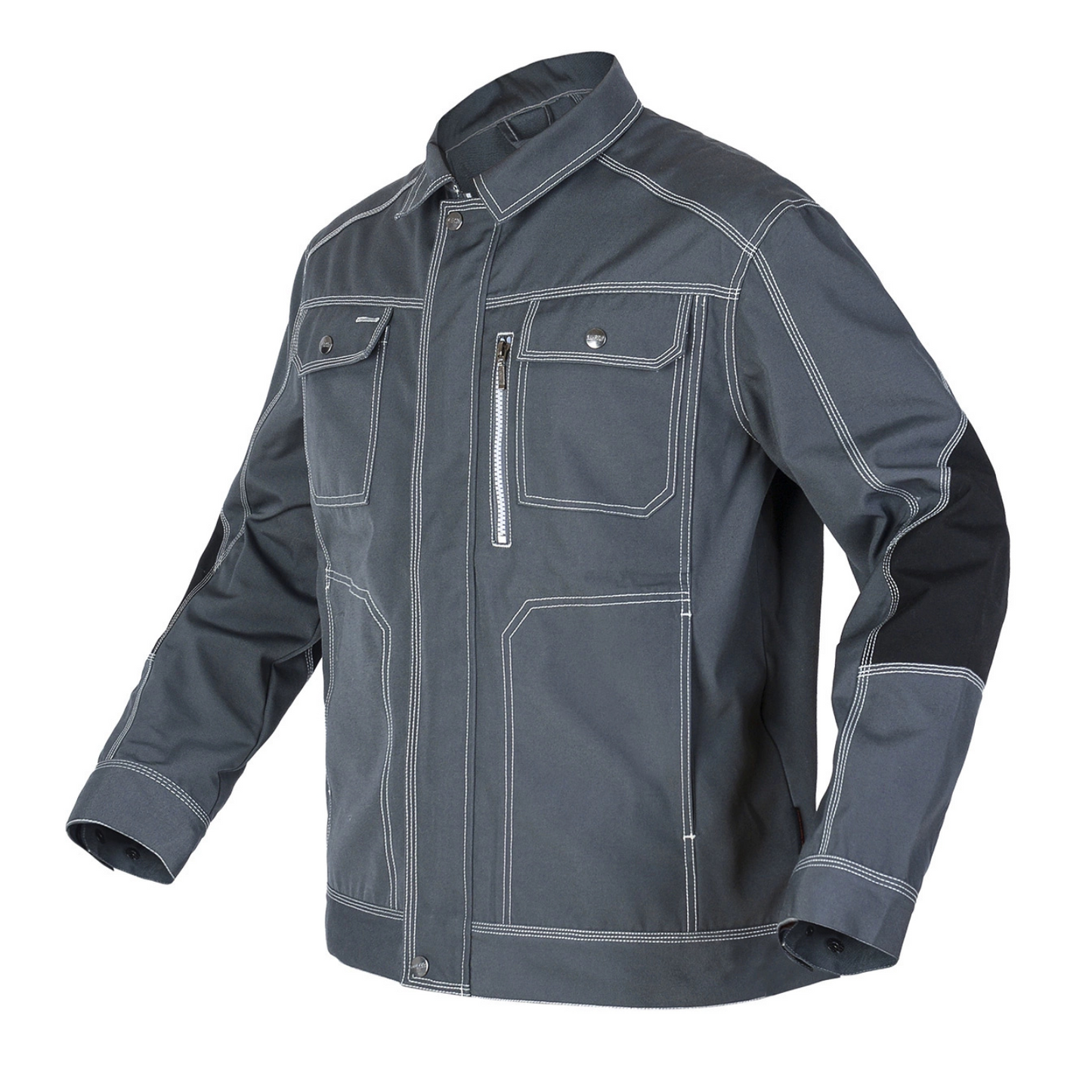 Bauskydd Utility Cargo Work Jacket with Zip Chest Pocket [B212]