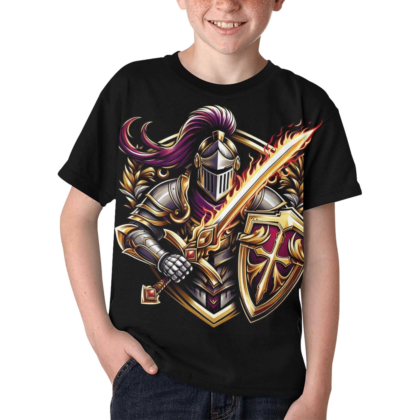 Kids Bold Templar Warrior T-Shirt