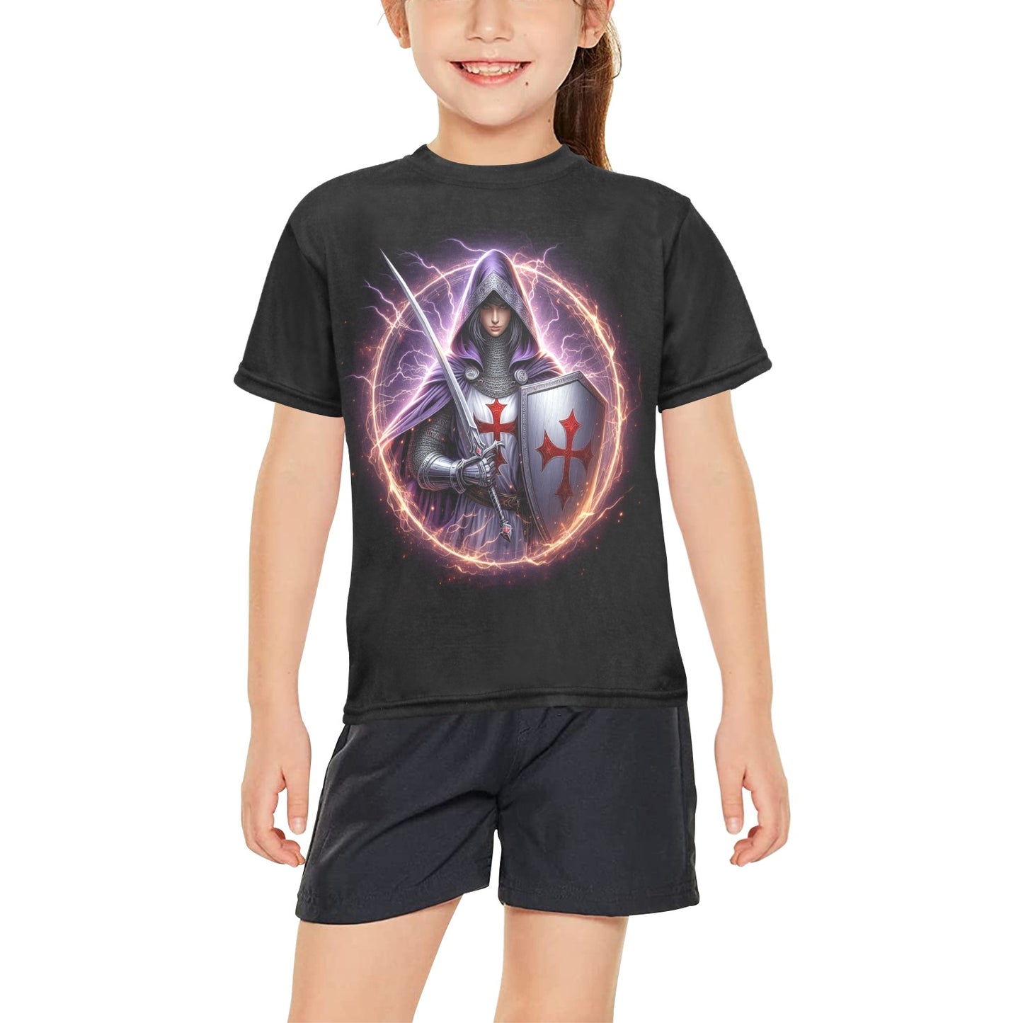 Girls Templar Knight T-Shirt