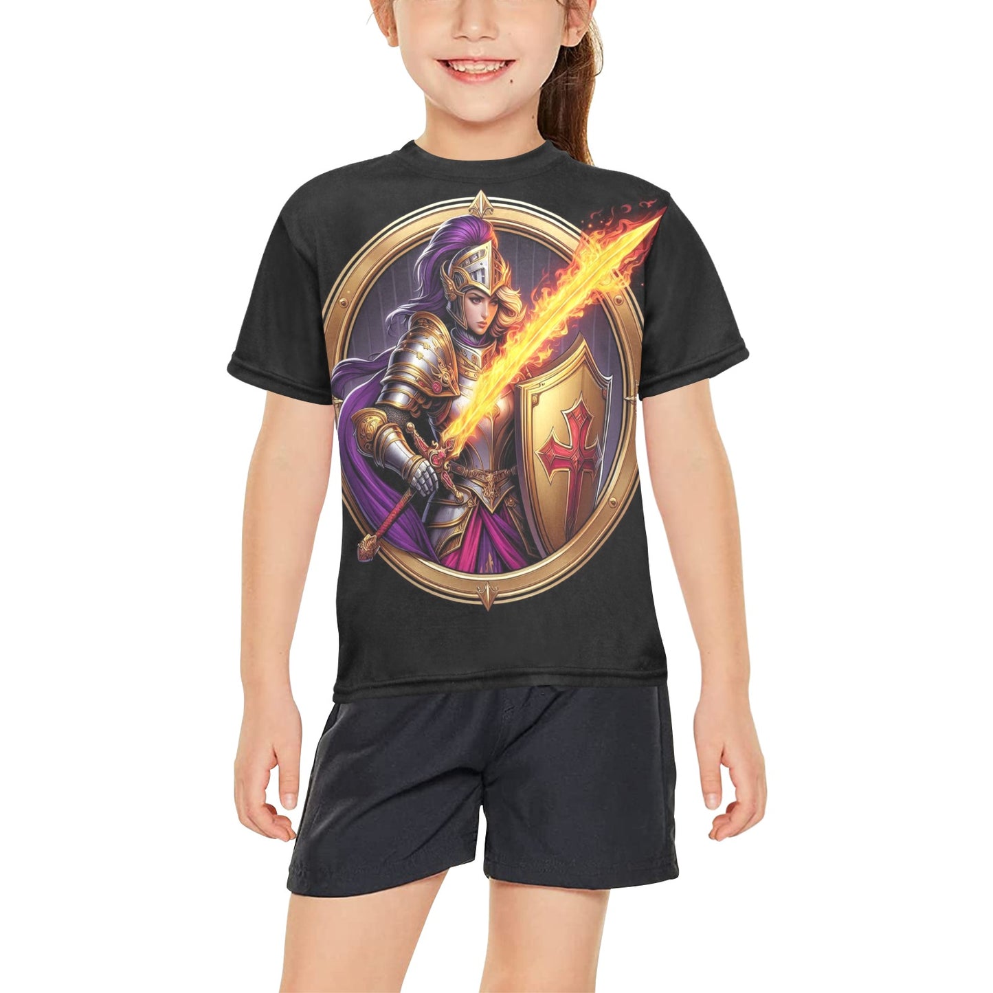 Girls Templar Knight T-Shirt