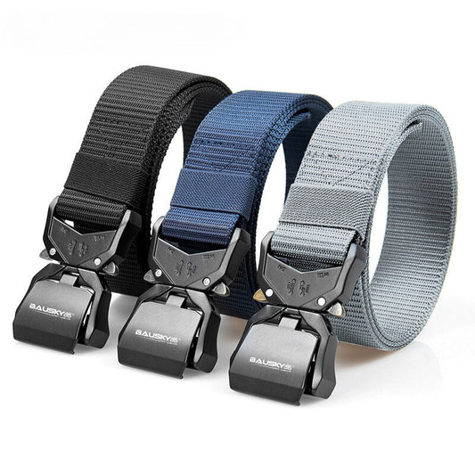 Quick-Release Nylon Tactical Belt – Casual & Outdoor Sports Style
