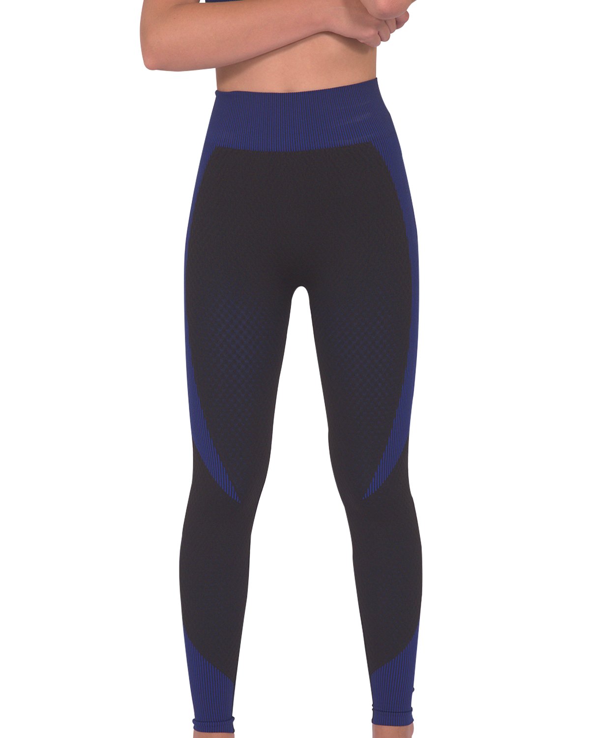 Black & Navy Trois Seamless Leggings