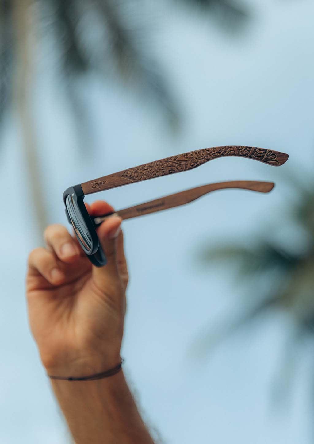 Eyewood Mandala Engraved Wooden Sunglasses
