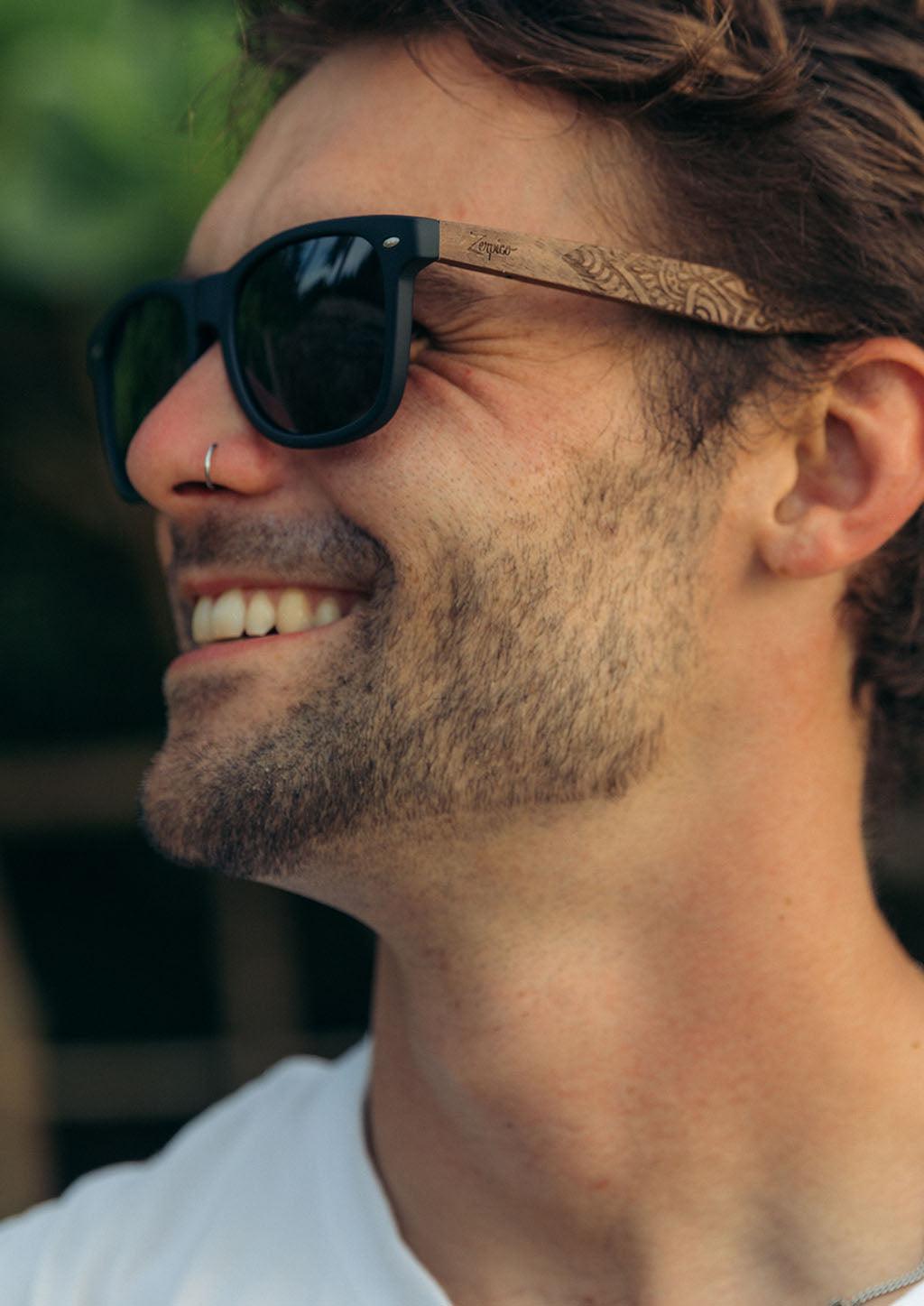 Eyewood Mandala Engraved Wooden Sunglasses