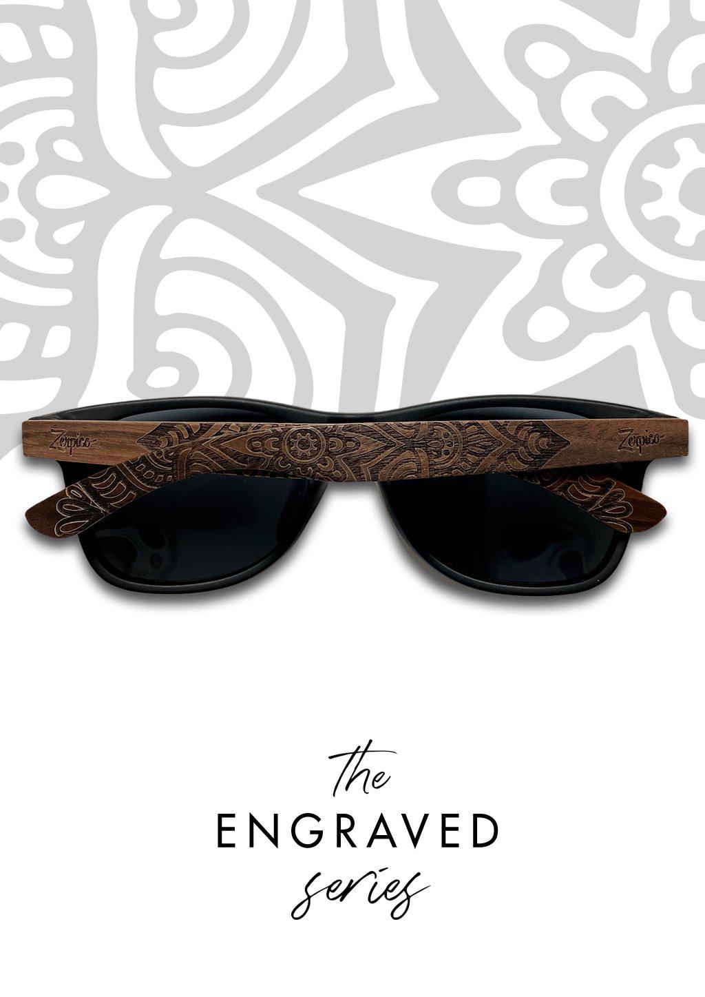 Eyewood Mandala Engraved Wooden Sunglasses