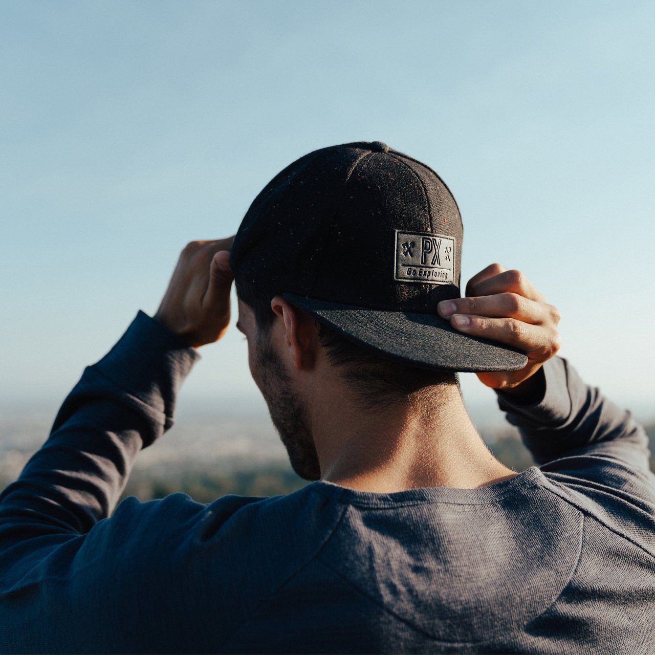 Travis Speckled Flat Brim Hat